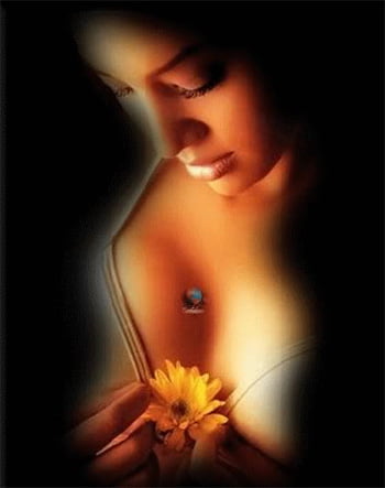 γυναικα κραταει κιτρινο λουλουδι