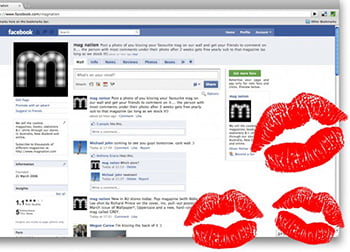 φιλιά και ευχές αγάπης στο facebook